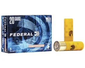 Federal 20GA 2.75" #3 PowerShok -5 Round Box