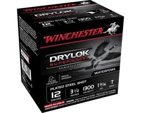 Winchester 12GA 3.5" Drylok Steel -25 Round Box