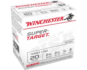 Winchester 20GA 2.75" #8 Super Target -25 Round Box